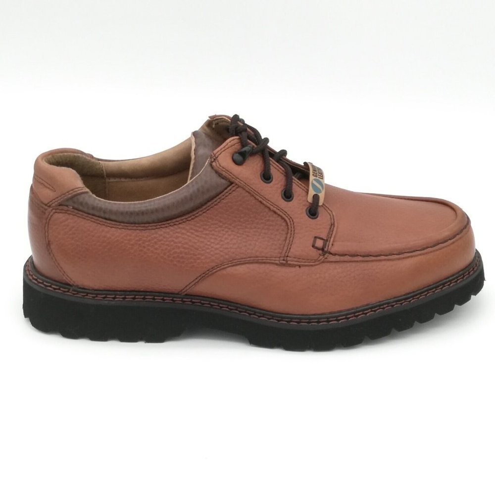 Jarman Mens Leather Dress Shoes Lace Up Casual Oxford Brown Size‎ 12